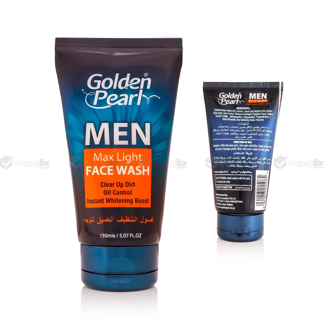 GOLDEN-PEARL-MEN-MAX-LIGHT-FACE-WASH-250